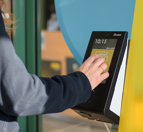 A clocking terminal that controls access and security of your premises
